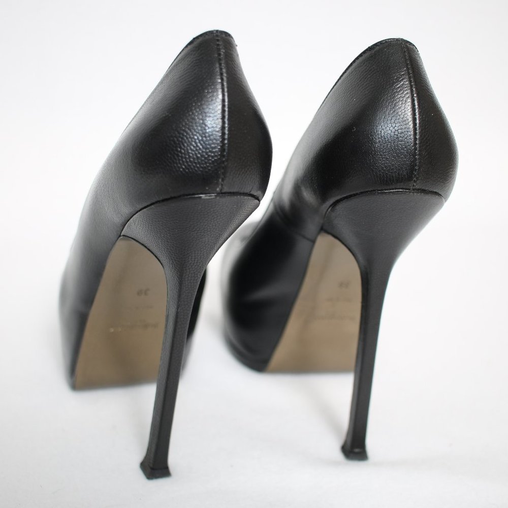 YSL Yves Saint Laurent Black Tribtoo 105 Pumps Sz 39 - Picture 4 of 15